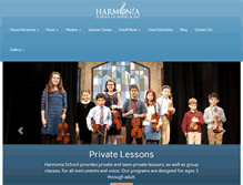 Tablet Screenshot of harmoniaschool.org